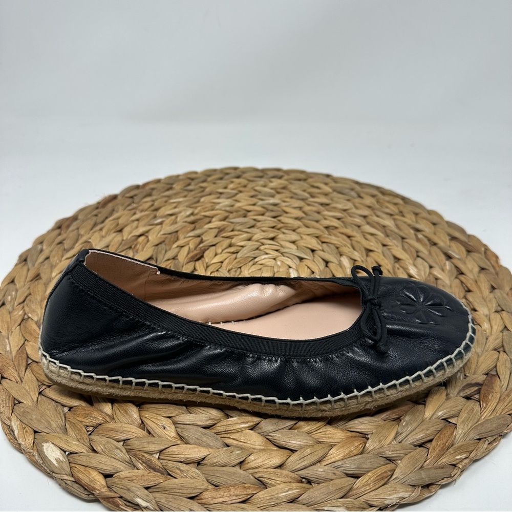 KATE SPADE Womens Clubhouse Espadrille Flats Black Size 5